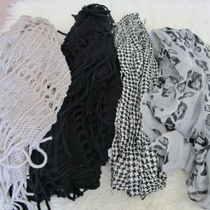 Various Scarves Women Qty : 4 EUC